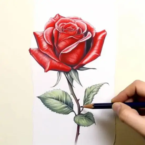 Drawing:kkbuebxxlzy= Rose